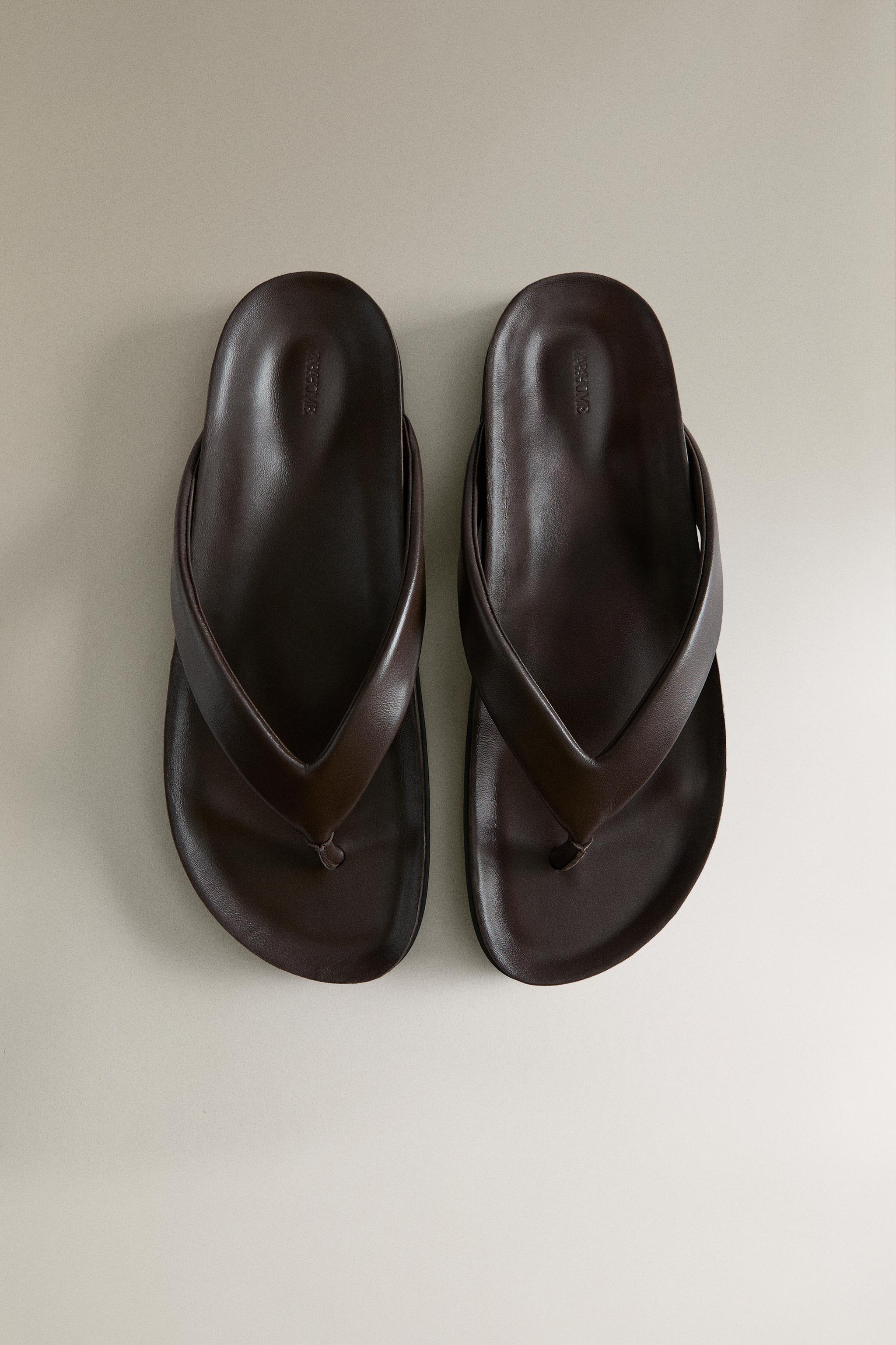 LEATHER STRAPPY SANDALS